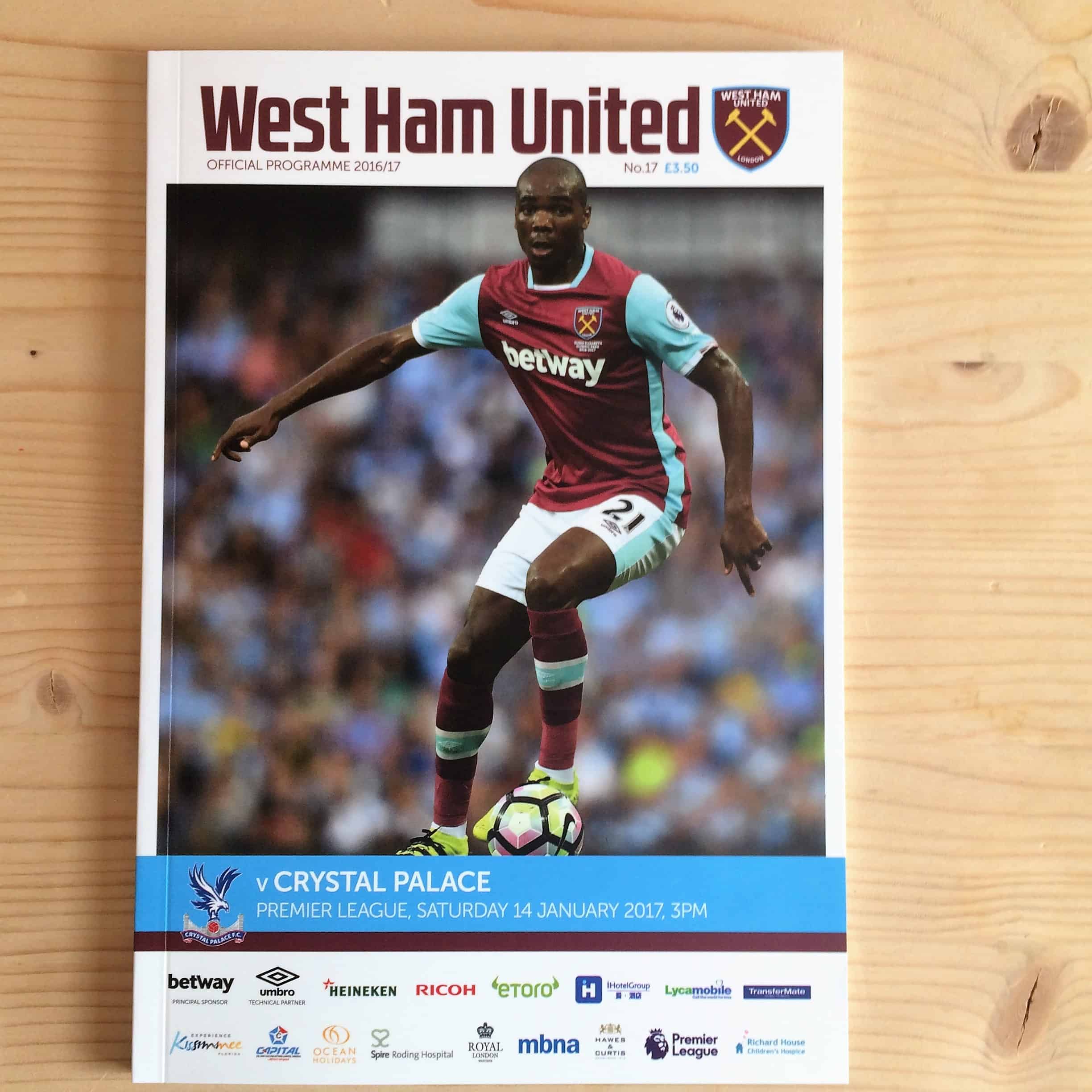 West Ham United FC v Crystal Palace FC